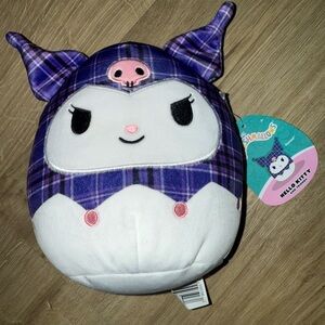 Sanrio Kuromi Squishmallow Plush Toy - Purple and White